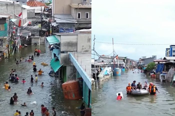 Banjir Rob 70 Cm Merendam Kawasan Muara Angke, Warga Harap Tanggap Darurat